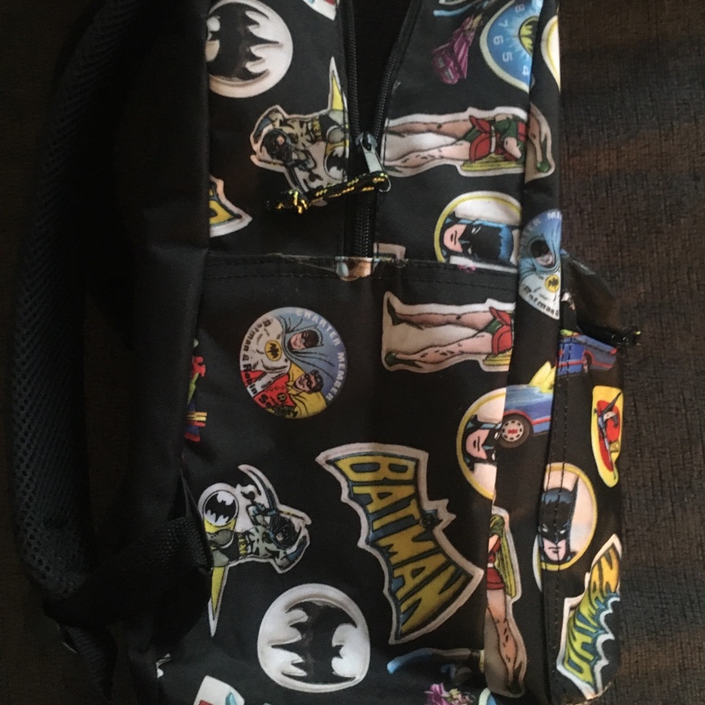 Batman and Robin youth backpack. Like new. - Picture 2 of 4